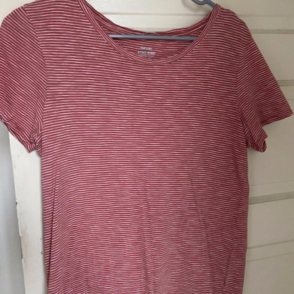 Old Navy- Red (& white) striped Cotton T-shirt